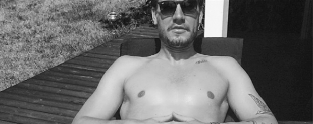 Nicklas Bendtner Instagram foto sun sunbathing